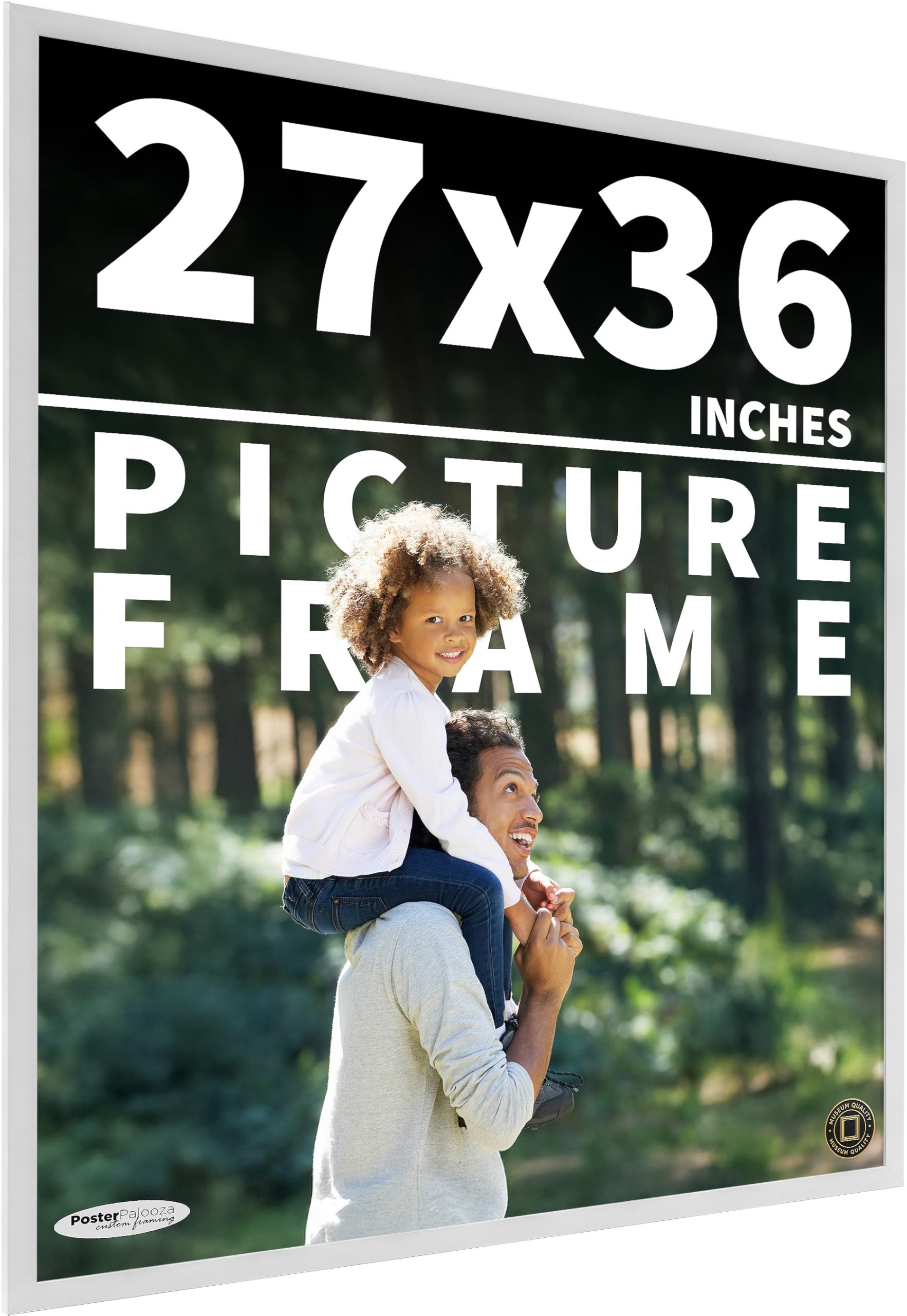 Amazon.com - Poster Palooza 27x36 Frame White Solid Pine Wood